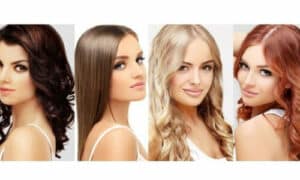 4 ragazze che rappresentano le 4 principali colorazioni di capelli ossia mora, castana, bionda e rossa